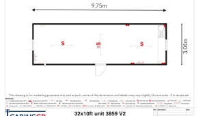 32'x10' Steel Unit Ref:3859 32'x10' Steel Unit Ref:3859
