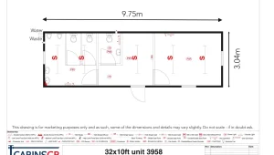 32'x10' Steel Unit Ref:3958 32'x10' Steel Unit Ref:3958
