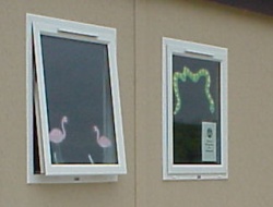 UPVC double glazed windows.