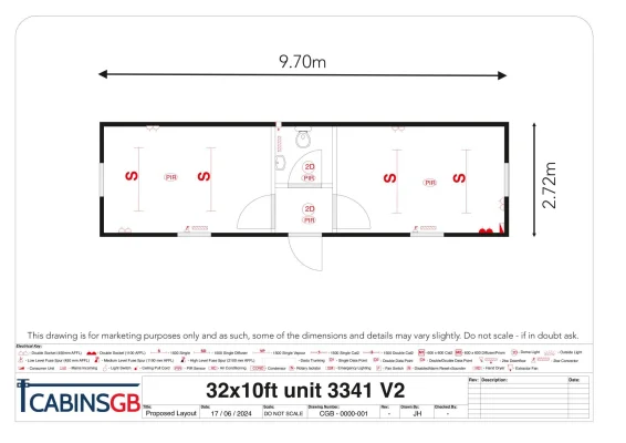  - Ref: 3341 - 32'x10' Cabin