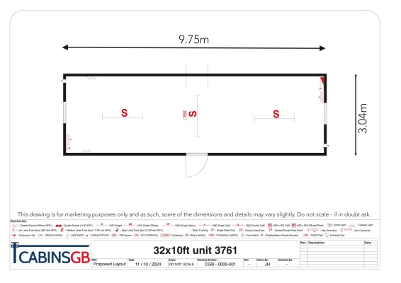  - Ref: 3761 - 32'x10' Cabin