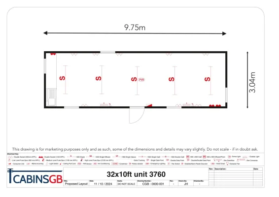  - Ref: 3760 - 32'x10' Cabin