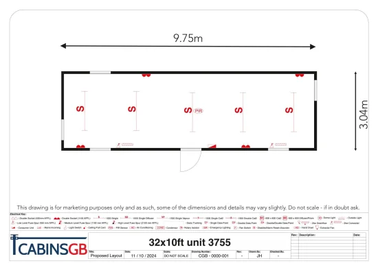  - Ref: 3755 - 32'x10' Cabin