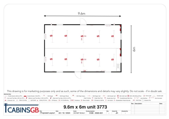  - Ref: 3773 - 32'x20' Modular Building