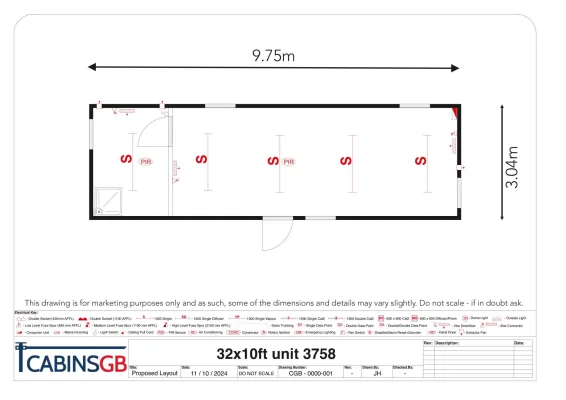  - Ref: 3758 - 32'x10' Cabin